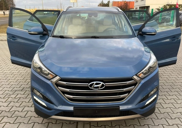 Hyundai Tucson cena 68000 przebieg: 99000, rok produkcji 2016 z Leszno małe 407